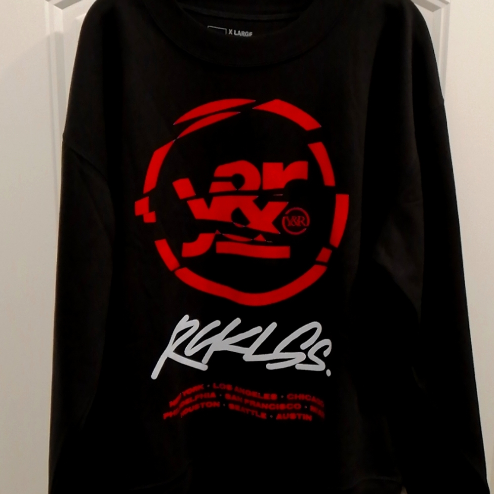 Young and Reckless Black Pullover Crewneck